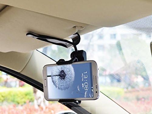 System-S Auto Kfz Halterung Golftaschen Sonnenblenden Clip Befestigung Autohalterung für iPhone 6 Plus 6S Plus