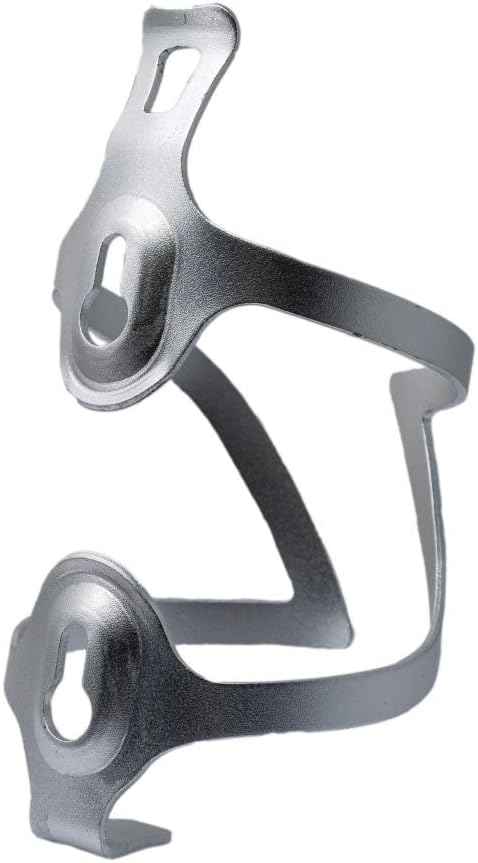 SYSTEM-S Fahrrad Flaschenhalter Halterung Befestigung aus Metall in Grau