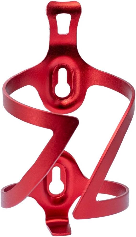 SYSTEM-S bicycle bottle holder mount made of metal in red