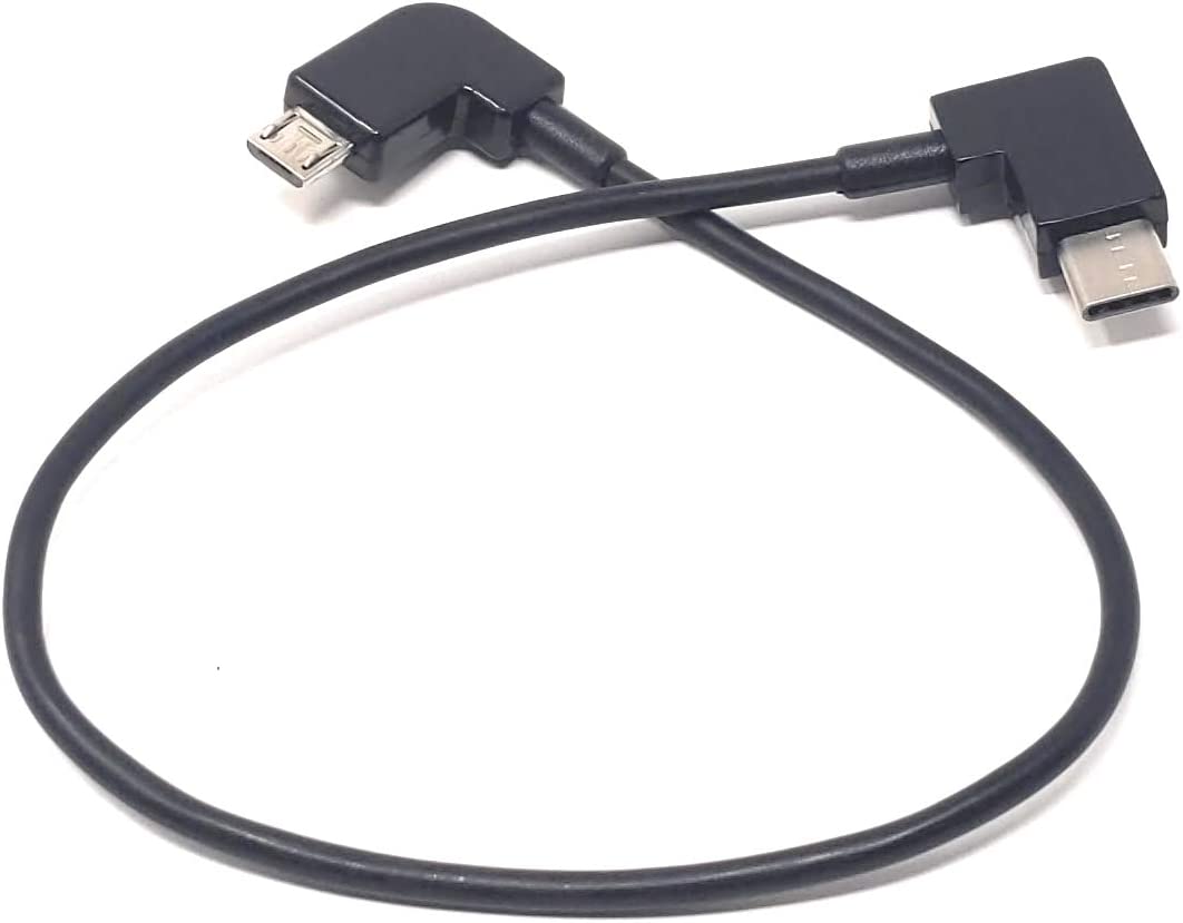 Micro USB í 3.1 Type C vinklaður snúra, 30 cm, fyrir Bosch Intuvia rafhjól
