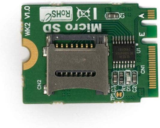 SYSTEM-S M2 NGFF lykill AE WIFI rauf fyrir Micro SD SDHC SDXC TF kortalesara M.2 A+E