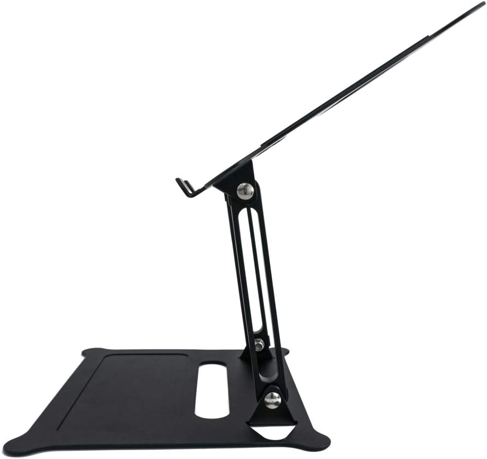 SYSTEM-S Ständer einstellbar zur Kühlung aus Metall in Schwarz für Notebook Laptop