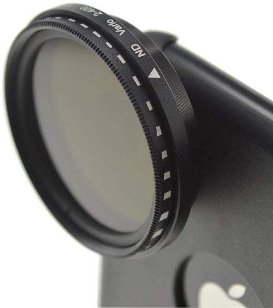 System-S Vario grásía Hlutlaus þéttleikasía ND sía ND2-400 37mm linsa fyrir iPhone XR