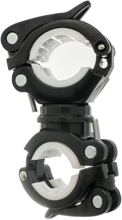 SYSTEM-S Fahrrad Halterung Befestigung in Schwarz Weiß für Lampe Fahrradpumpe