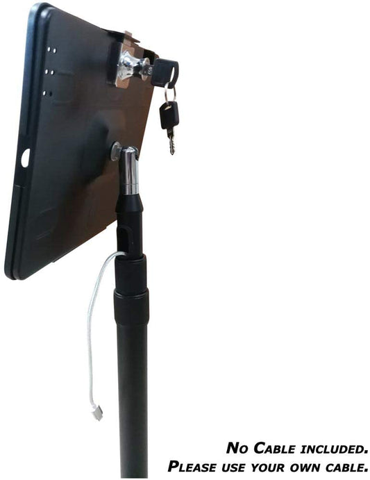 Læsanlegur gólfstandur fyrir spjaldtölvu frá System-S fyrir iPad Air 3 + Pro 10,5 tommu