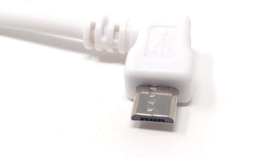 System-S USB A male to USB 2.0 Micro B male Left Angled 100 cm