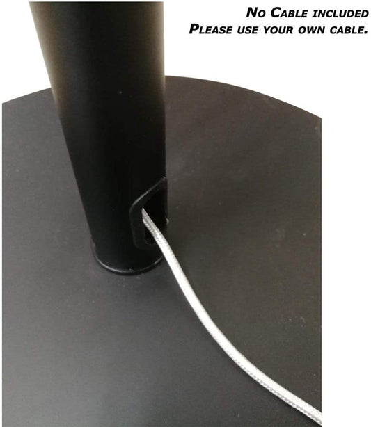 System-S Floor Stand Holder Lockable for Tablets with Screen Sizes of 26.5 cm - 37.5 cm, Black