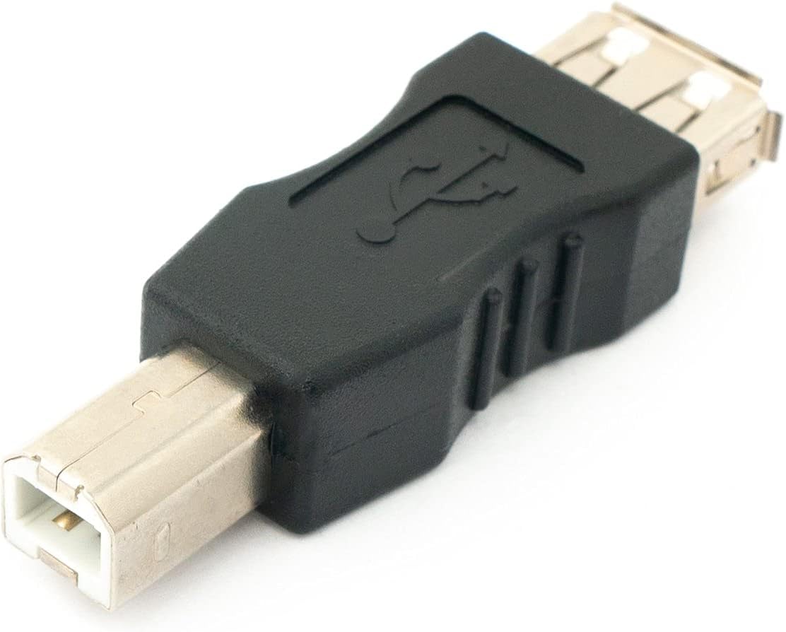 SYSTEM-S USB Type A kvenkyns í USB Type B karlkyns millistykki snúru millistykki tengi millistykki