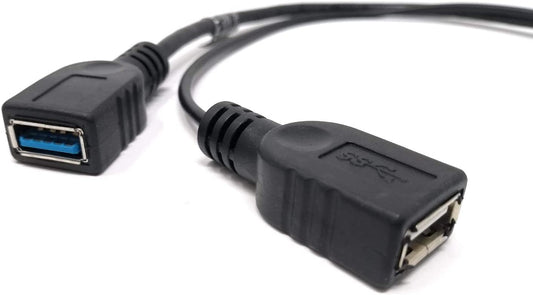 System-S USB Type A 3.0 snúru tengi í 1 x USB Type A 3.0 og 1 x USB A Type 2.0 tengi