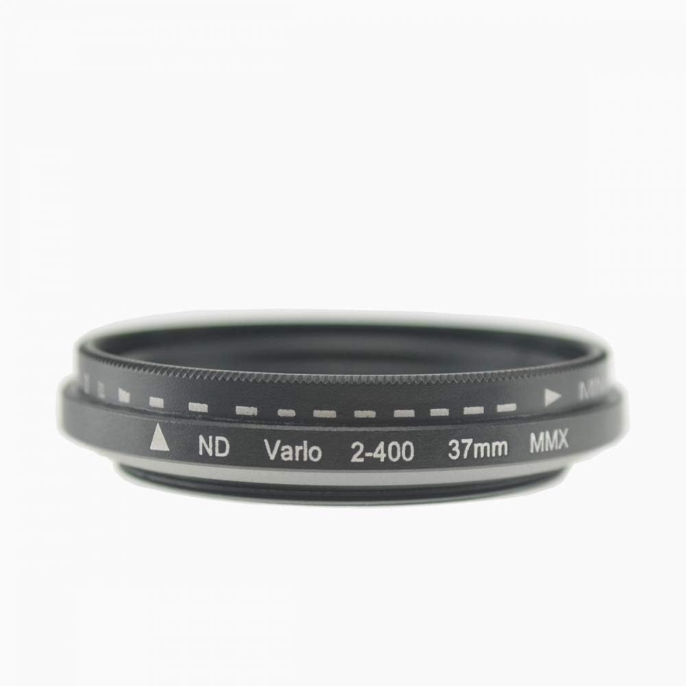 SYSTEM-S ND Vario sía 37 mm hlutlaus þéttleikasía í svörtu með hulstri fyrir iPhone 12 Pro