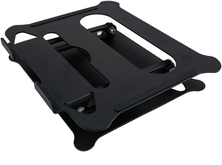 SYSTEM-S Ständer einstellbar zur Kühlung aus Metall in Schwarz für Notebook Laptop