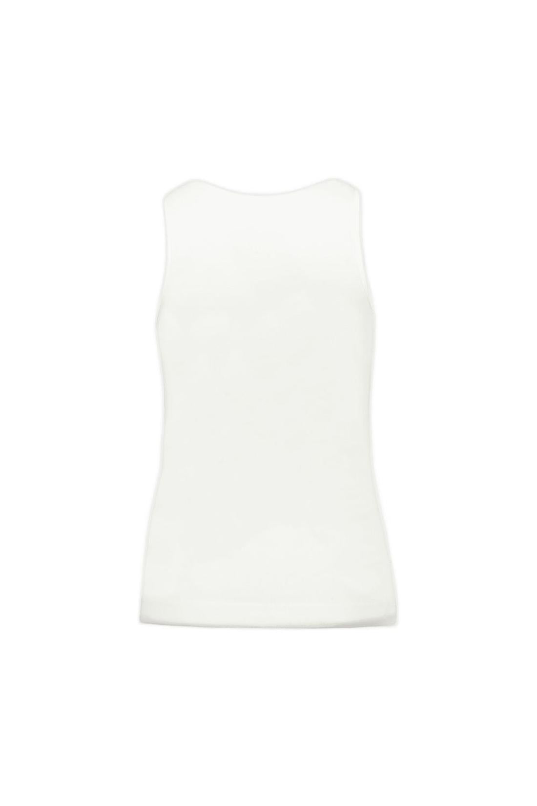Fitted Ruffle Frill T-Shirt - Simone Rocha - Baumwolle - Weiß