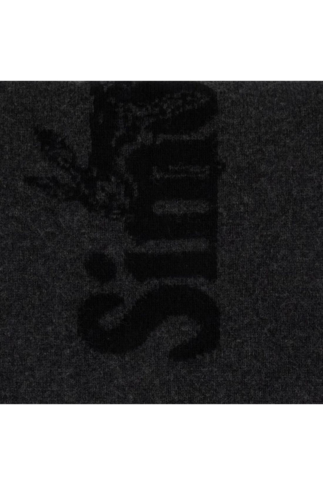 Logo-Schal - Simone Rocha - Wolle - Schwarz