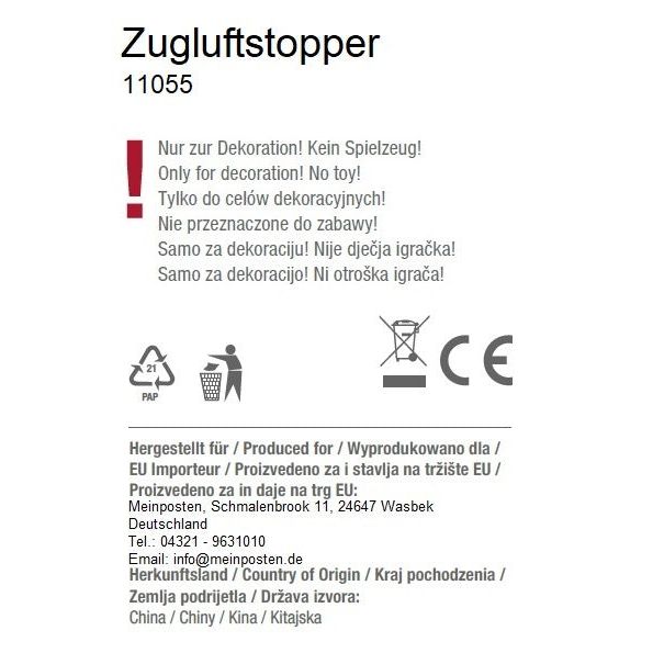 Zugluftstopper Wichtel Windstopper Türwindstopper Zugluft Weihnachten 90x30cm