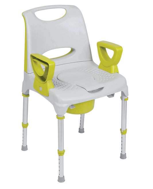 AQ-TICA Shower & Toilet Chair 2in1, height adjustable, 150 kg load capacity