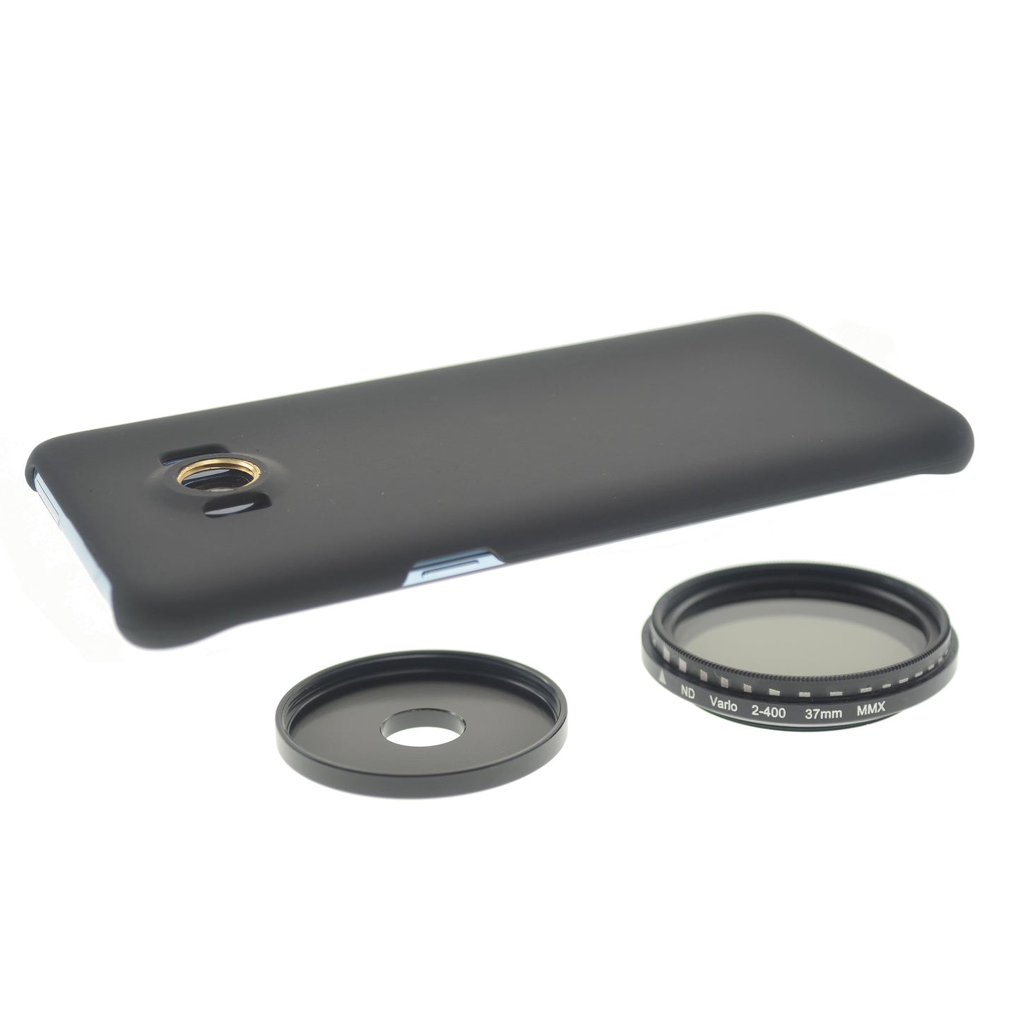 SYSTEM-S ND sía 37 mm Hlutlaus þéttleikasía Grár sía Stillanlegt hulstur fyrir Galaxy S8+