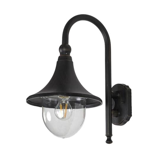 B-Ware Lindby Außenwandleuchte Daphne, Lampe Leuchte Wandleuchte Ip44 60 W Antikschw725