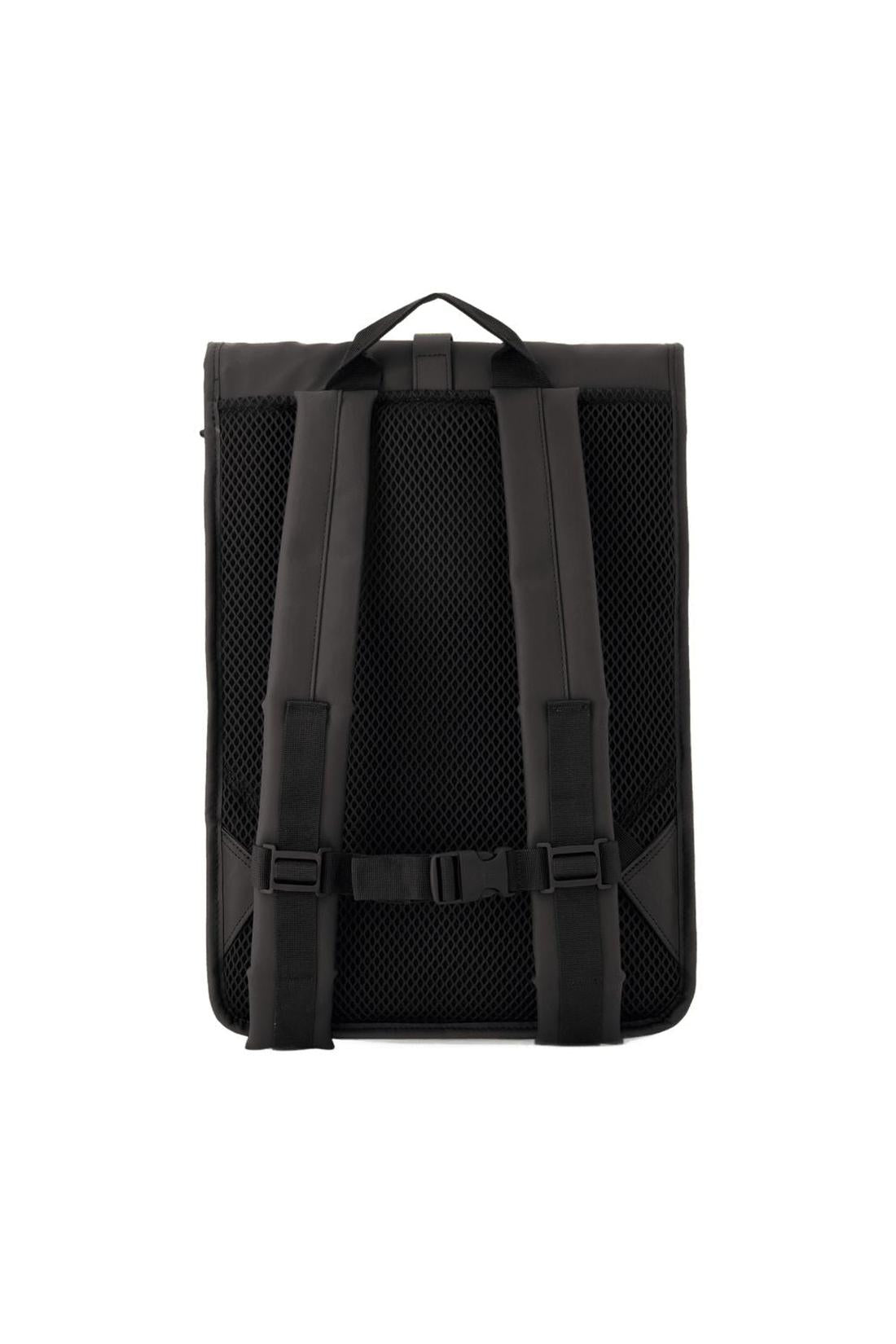Rolltop Rucksack - Rains - Synthetik - Schwarz