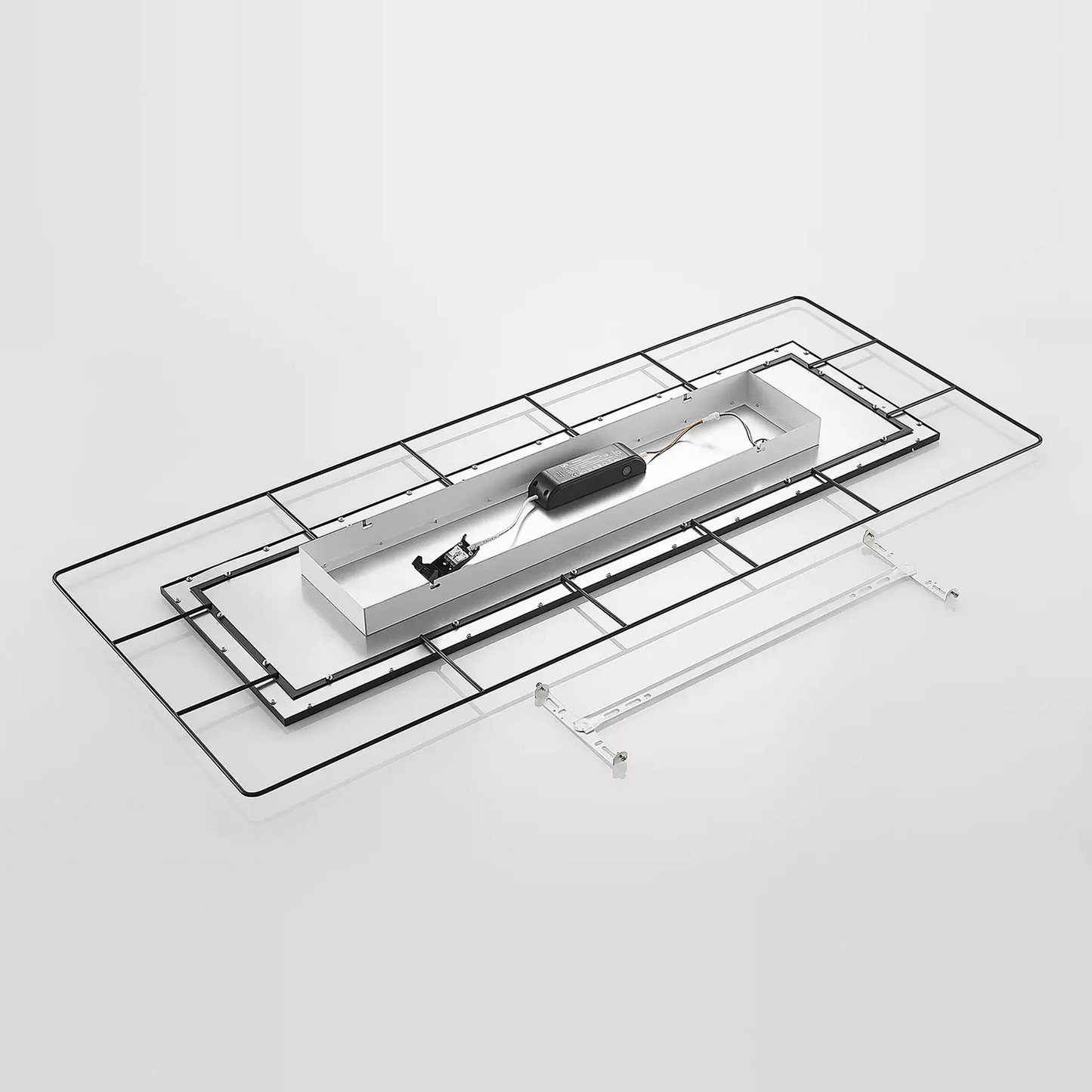 B-grade Lindby Khai LED ceiling light Stepdim 120 x 50cm ceiling lamp light