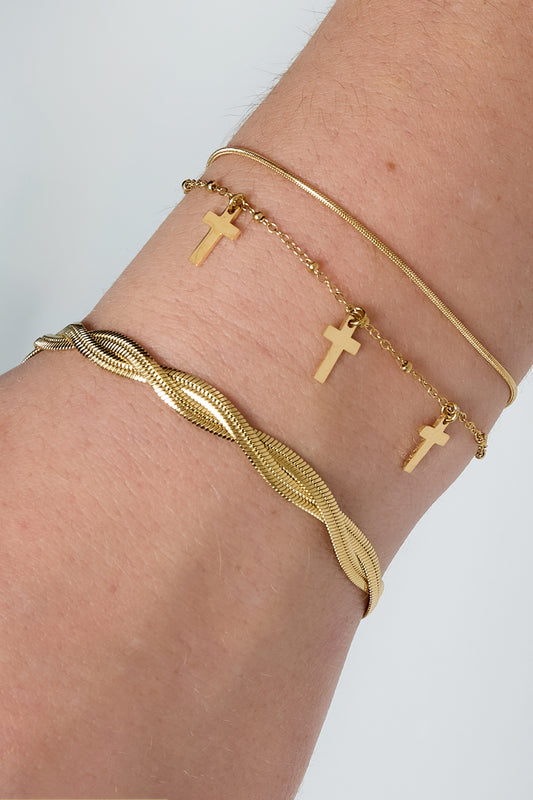 Lasst uns ineinander verschlingen Armband
