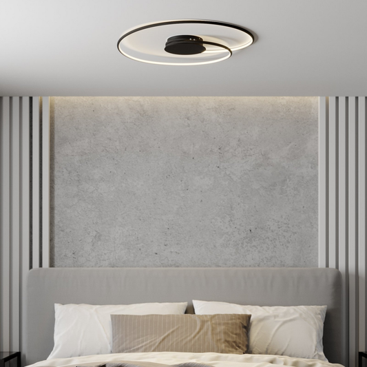 B-grade Lindby Joline LED ceiling lamp, pendant lamp, 28W, black, 260