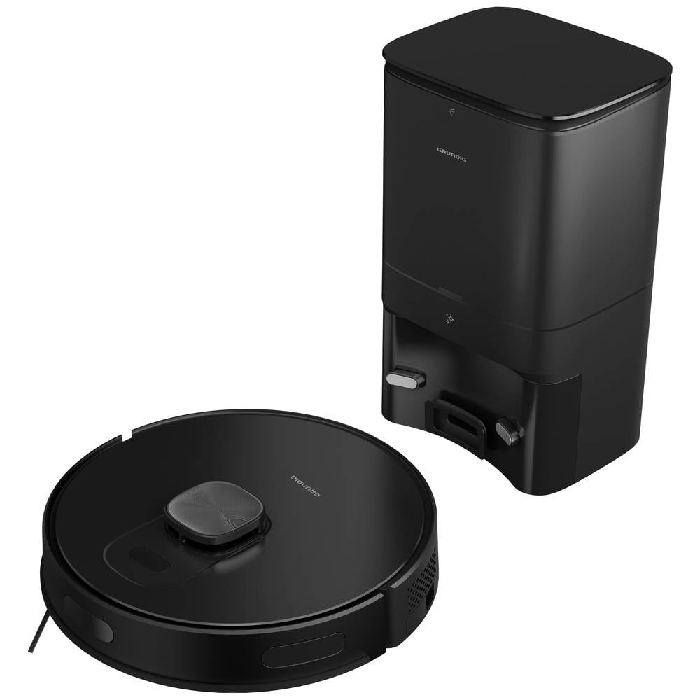 Grundig VCR 7230 ryksuga/moppuvél með appi, litíum-jón rafhlaða, svört, á lager.