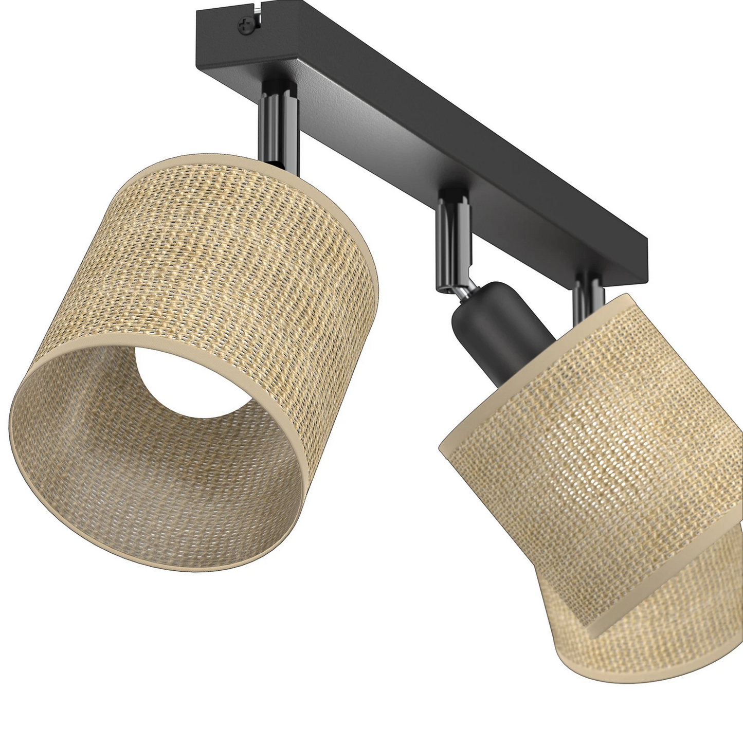 B-Ware Deckenlampe Adeline 3 Flammig Jute Länge 34 Cm Deckenleuchte Lampe Leuchte Spot