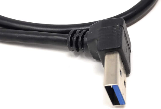 System-S USB Type A 3.0 snúra fyrir niðurhallað USB Type A 3.0 snúru, 60 cm