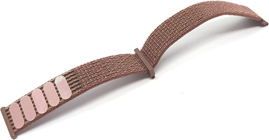 SYSTEM-S 22 mm nylonól fyrir Fitbit Versa 2 1 Lite snjallúr í fjólubláum lit.