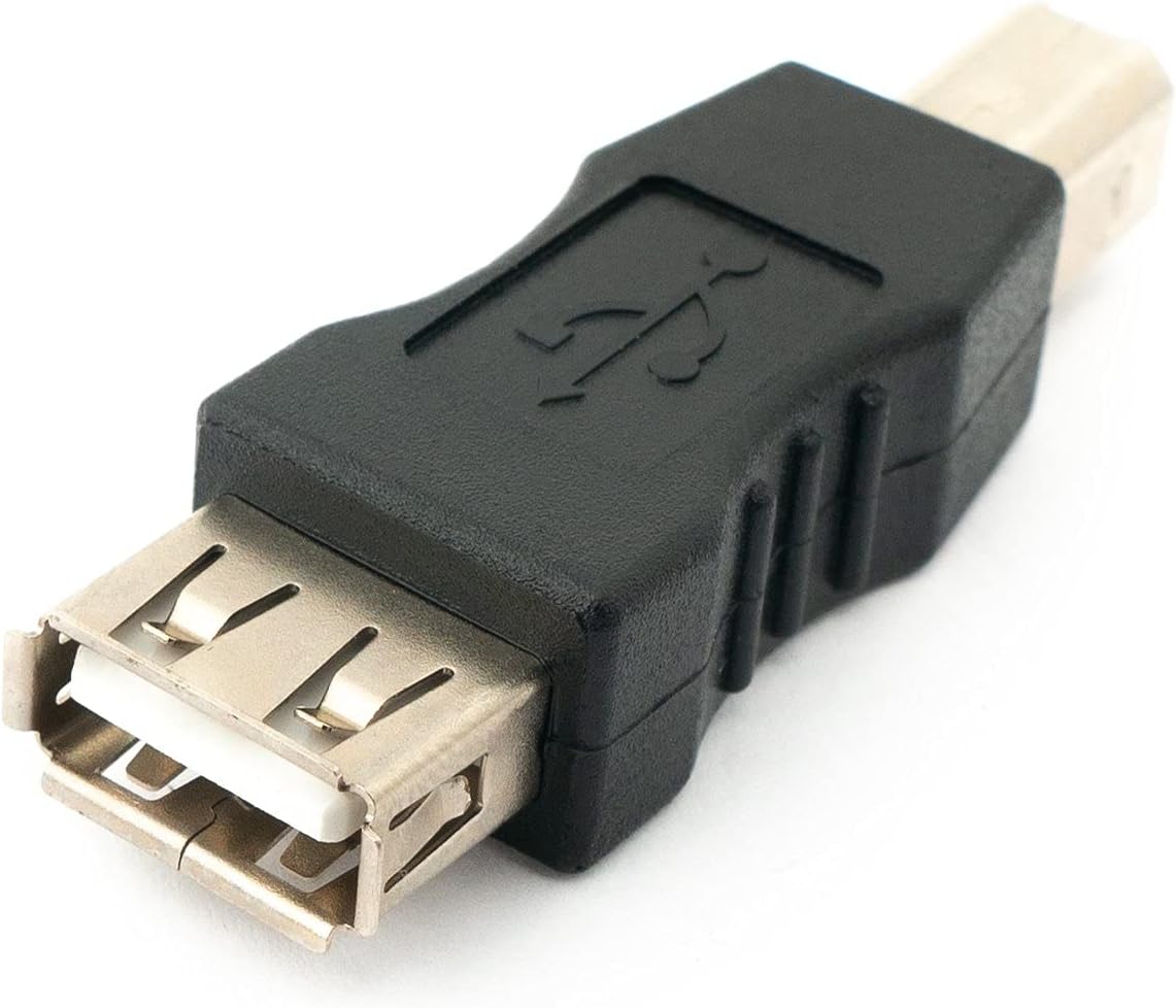SYSTEM-S USB Type A kvenkyns í USB Type B karlkyns millistykki snúru millistykki tengi millistykki