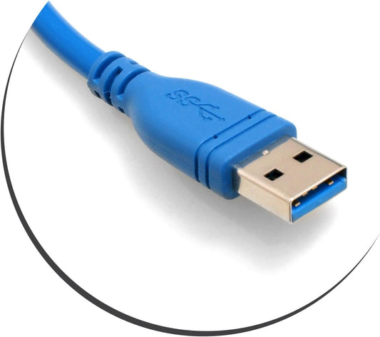 SYSTEM-S USB 3.0 Tegund A (karlkyns) í USB 3.0 Tegund A (kvenkyns) hleðslusnúra gagnasnúra framlengingarsnúra 30 cm