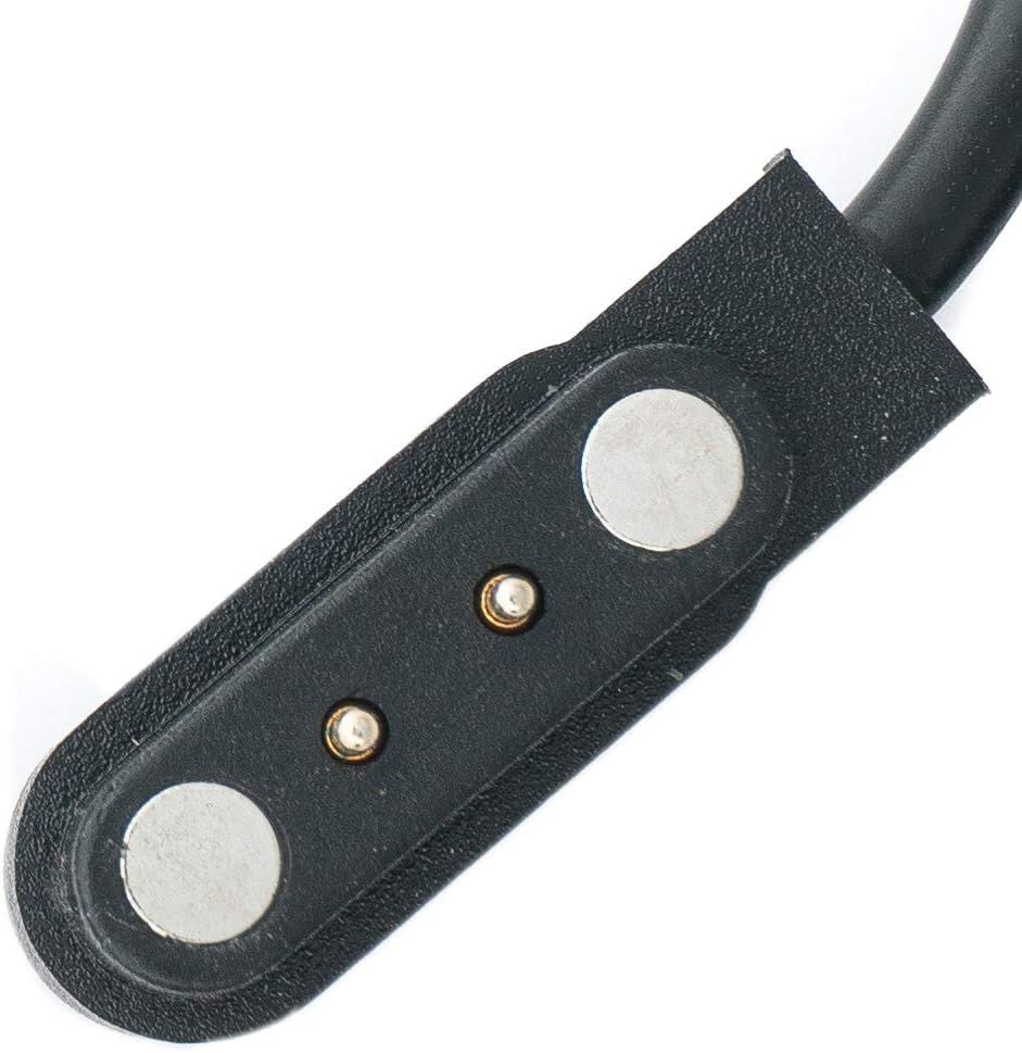 SYSTEM-S USB 2.0 snúra í svörtu hleðslusnúru fyrir Xiaomi IMILAB KW66 snjallúr