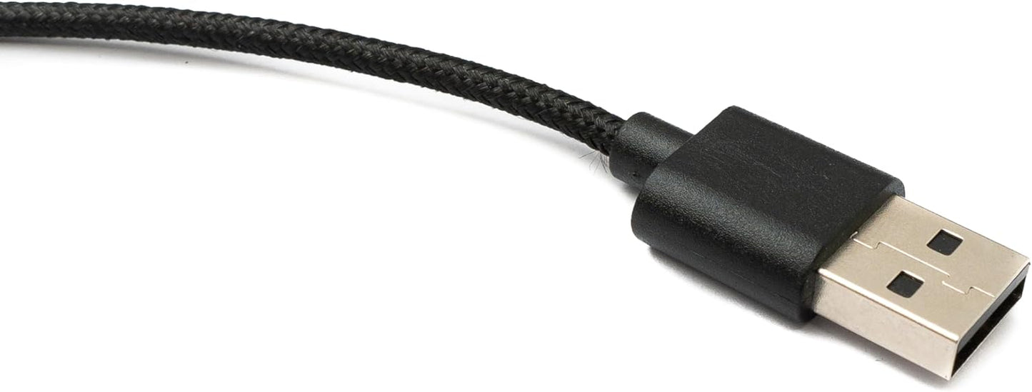 System-S USB 2 in 1 Y Ladestation 120 cm 3.1 Typ C Stecker zu 2.0 Typ A Stecker für Samsung Galaxy Watch 5 Smartwach Kabel