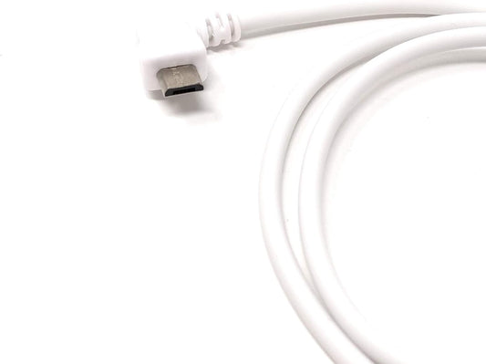 System-S USB tengi í USB 2.0 Micro B 90° rétthyrndan tengi 50 cm snúra