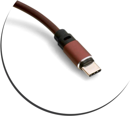 System-S USB 3.1 í USB 3.0 snúra, 100 cm, hulstur úr gervileðri