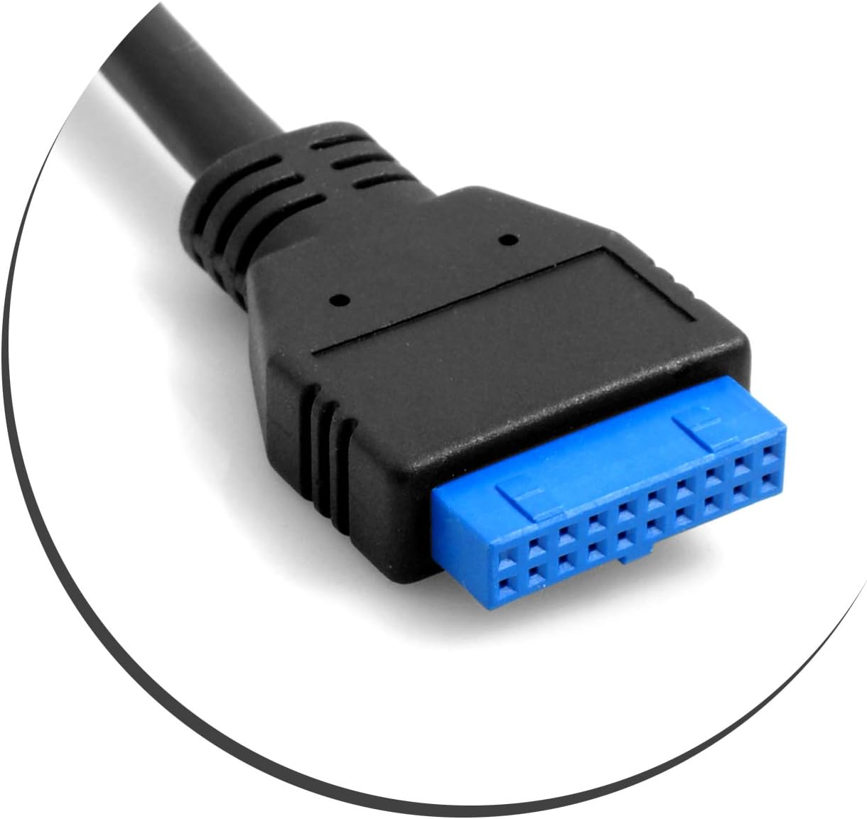 System-S USB Typ A 3.0 auf 20pin Motherboard Header Kabel mit für Panel Mount 30cm