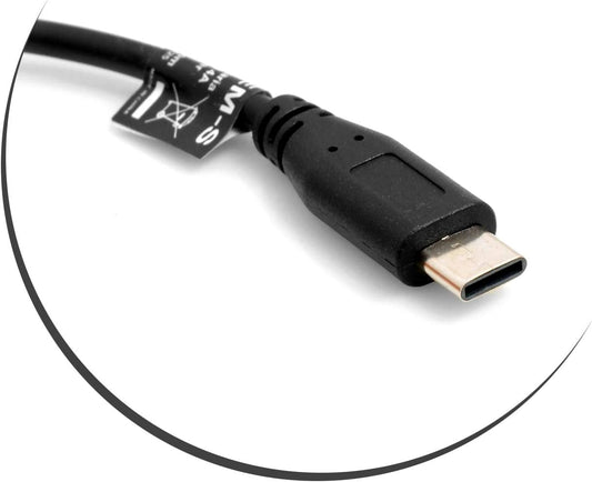 System-S USB Type C í Micro USB snúra fyrir spjaldfestingu, 50 cm