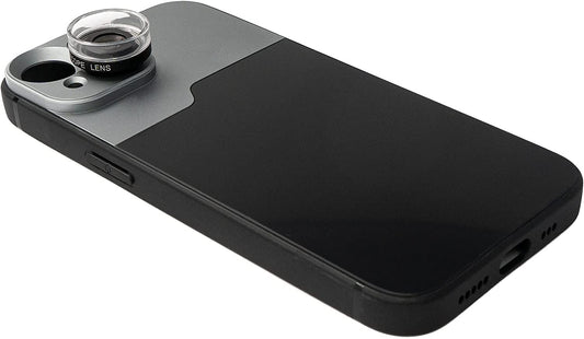 SYSTEM-S Macro Lens 30x Microscope Filter with Case in Black for iPhone 14 Plus