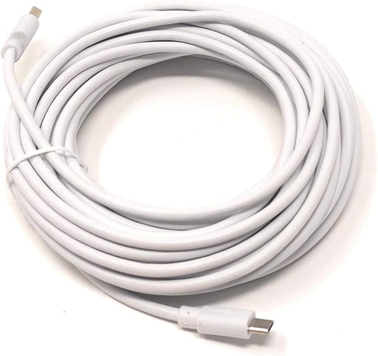 SYSTEM-S USB 2.0 snúra 13 m Micro B tengi í Type A tengi í hvítu