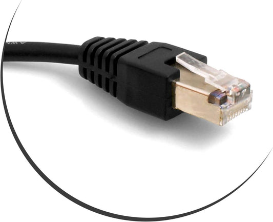 SYSTEM-S Ethernet netsnúra RJ45 í RJ45 upprétt horn 8P8C FTP STP UTP Cat 5e 45cm