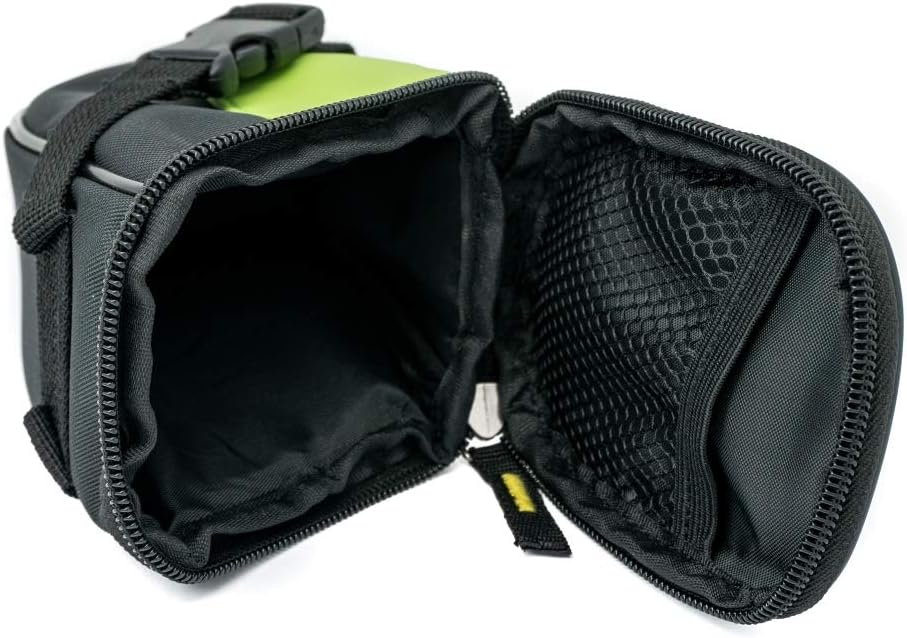 SYSTEM-S Fahrrad Sattel Tasche Halterung Befestigung wasserfest in Grün