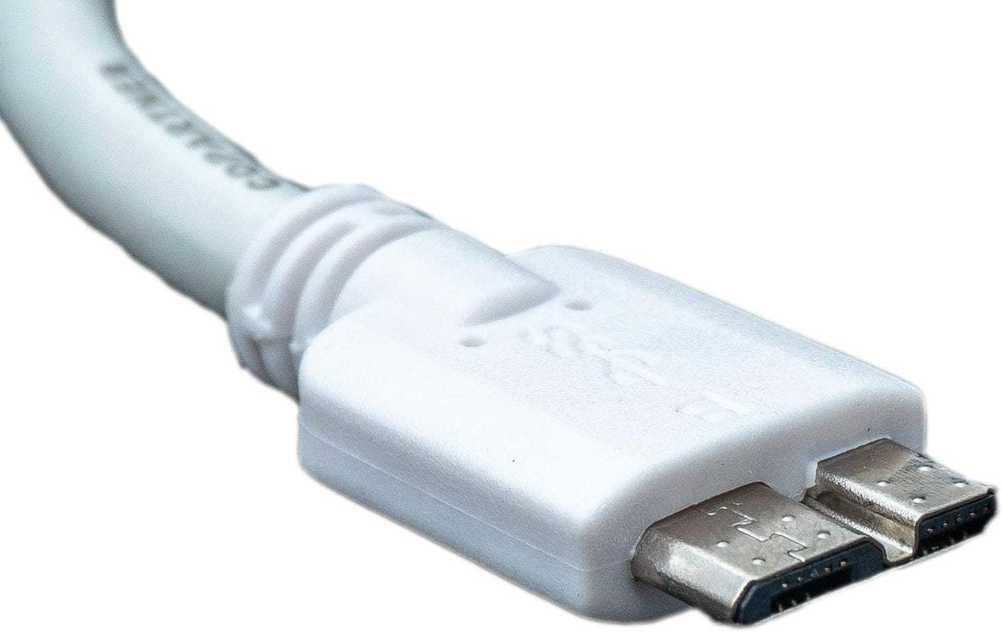 System-S Kurzes Micro USB 3.0 Datenkabel Ladekabel (USB 3.0 Micro-B) 10 cm in Weiß