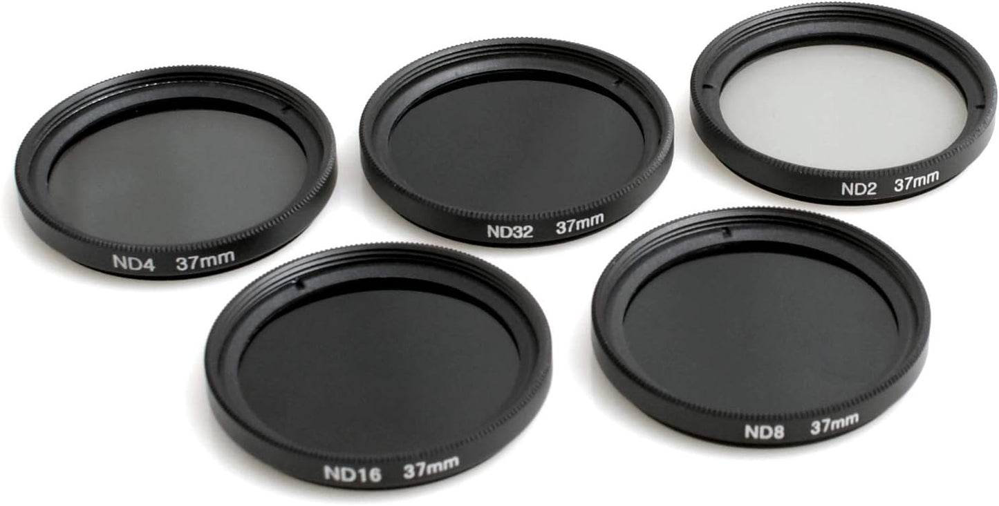 SYSTEM-S Neutraldichtefilter ND-Filter Linse Set 37mm für Samsung Galaxy S8 Plus