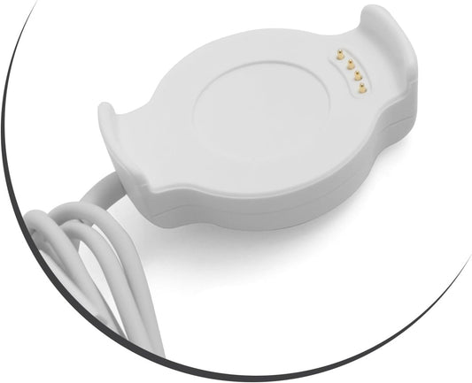 SYSTEM-S USB tengikví hleðslustöð hleðslustöð fyrir Huawei Watch 2 í hvítu