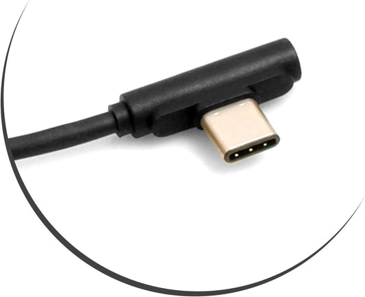 System-S USB 3.1 Type C snúra með hornréttri tengingu við USB A 2.0, 200 cm