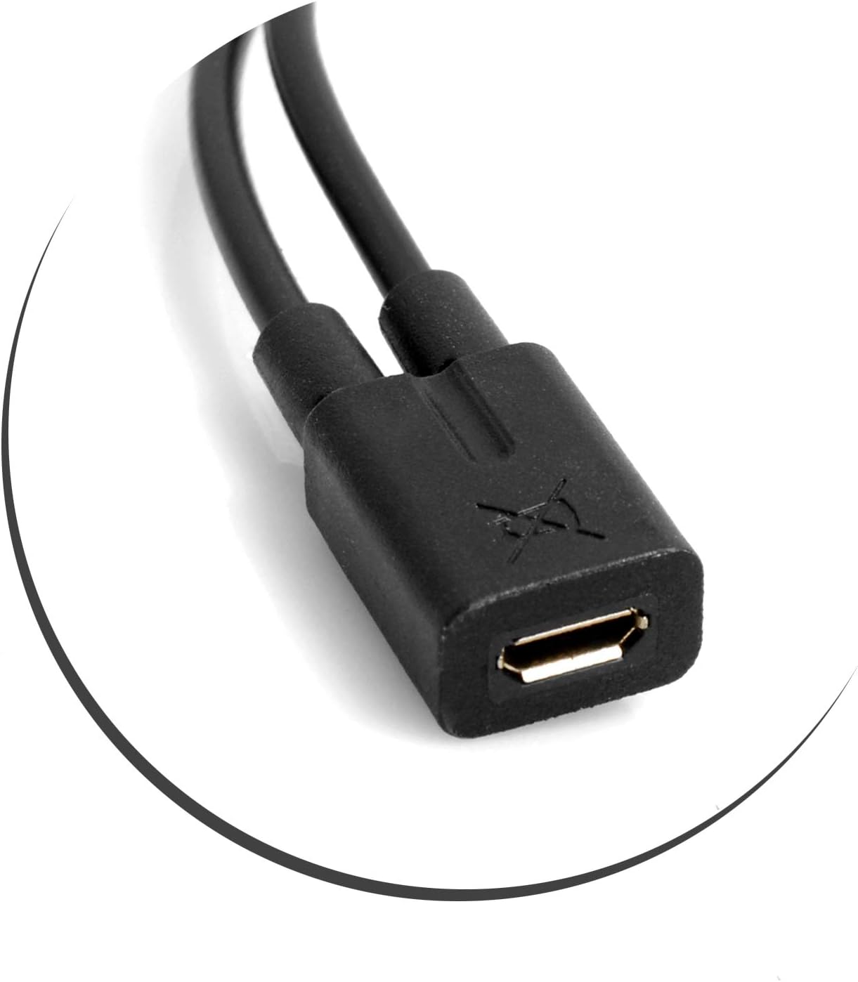 System-S USB 3.1 Type C karlkyns snúruskiptir í Micro USB