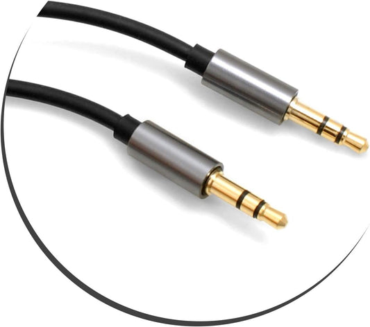 SYSTEM-S 3.5mm jack (male) to 3.5mm jack AUX stereo plug 100 cm 3-pin (male)