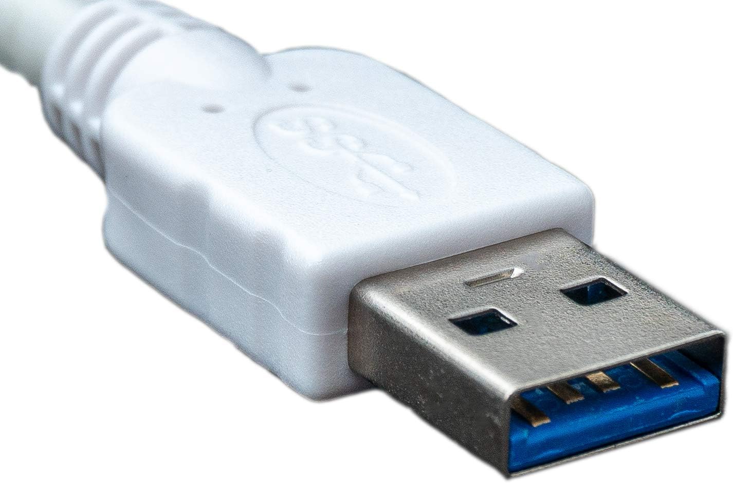 System-S Kurzes Micro USB 3.0 Datenkabel Ladekabel (USB 3.0 Micro-B) 10 cm in Weiß