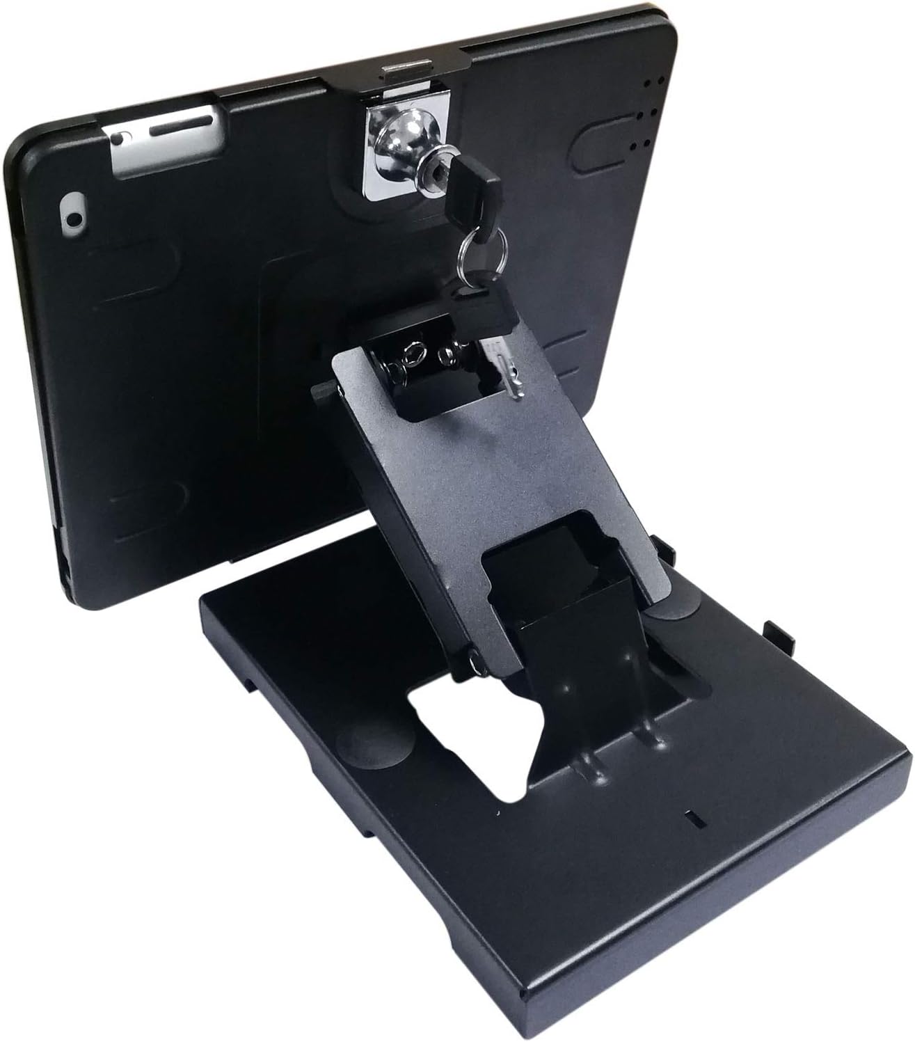 SYSTEM-S Læsanleg borð- og veggfesting fyrir spjaldtölvur fyrir iPad Air 1 2 iPad 5 6 Pro 9,7 tommu A1673 A1674 A1675 A1822 A1823 A1893 A1954 A1474 A1475 A1566 A1567