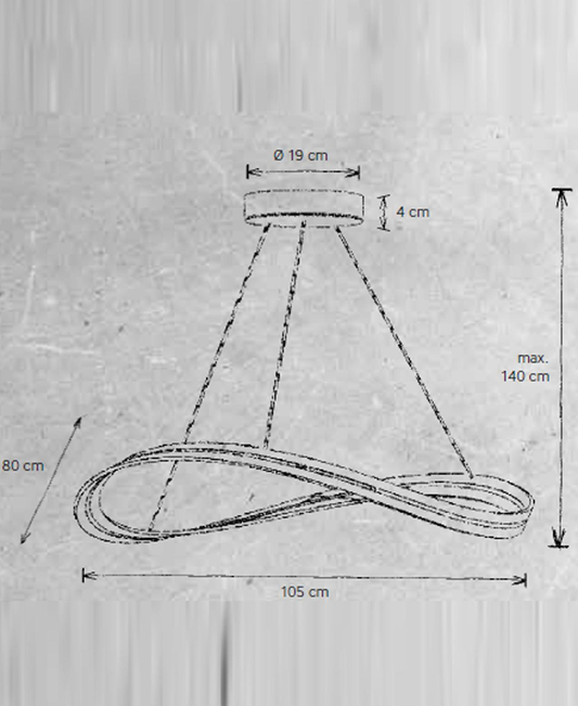 B-Ware Escale Infinity Pendelleuchte Pendellampe Hängeleuchte Hängelampe Lampe Leuchte